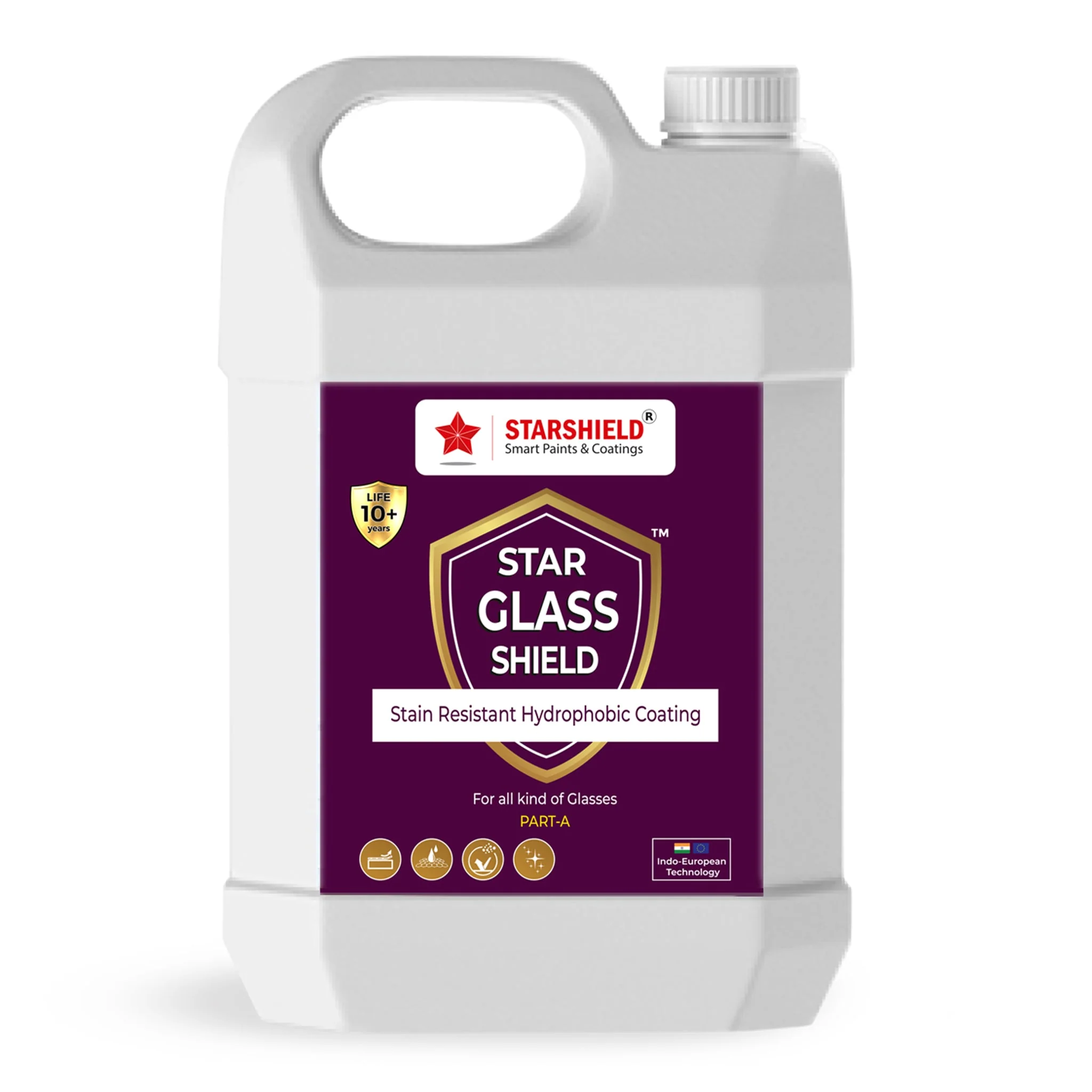 Star Glass Shield Transparent